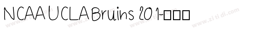 NCAA UCLA Bruins 201字体转换